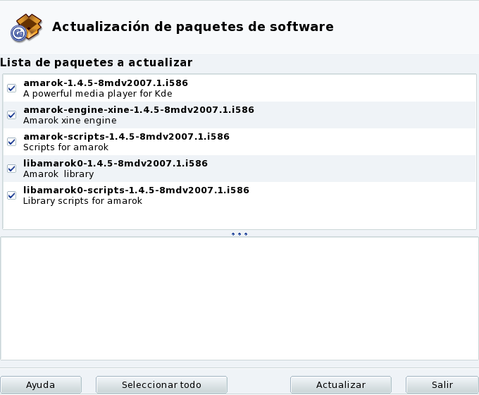 Actualizando paquetes